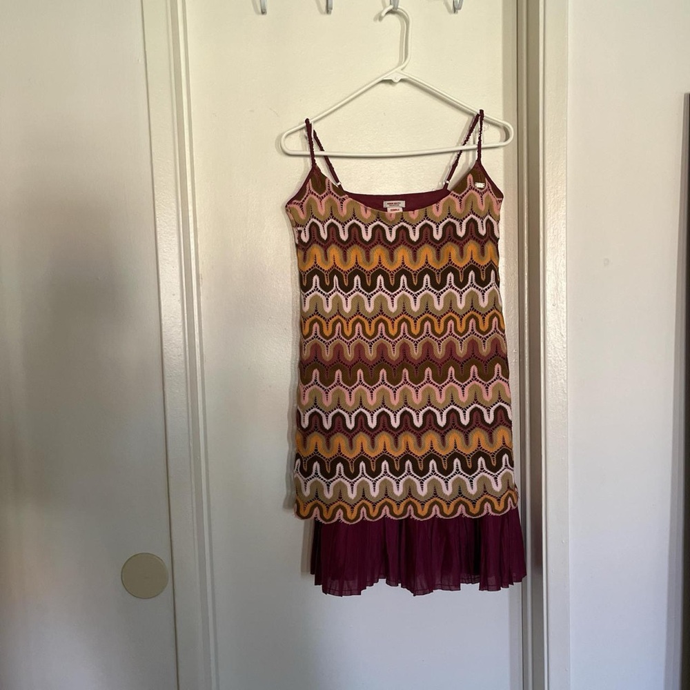 Miss Sixty Missoni-like Wave Pattern Mini Dress